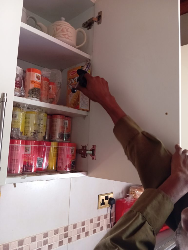 Using the non Smelly Cockroach Gel to get rid of pests in kitchens.Vermkil Consultant Limited